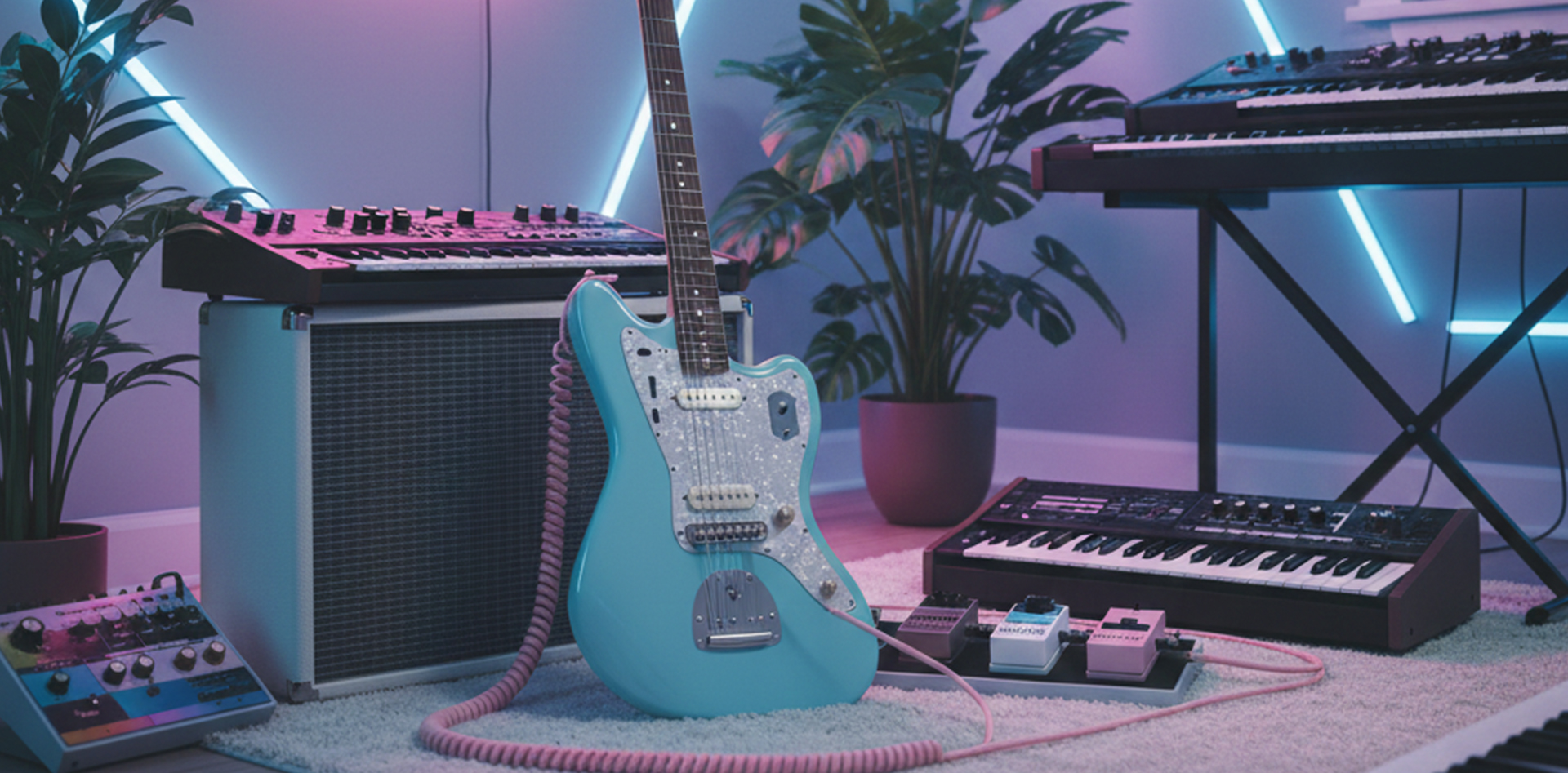 Indie pop guitar tone banner