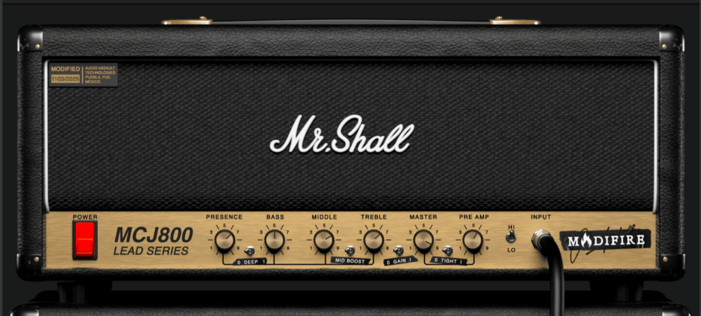 Rock guitar modern tone amp